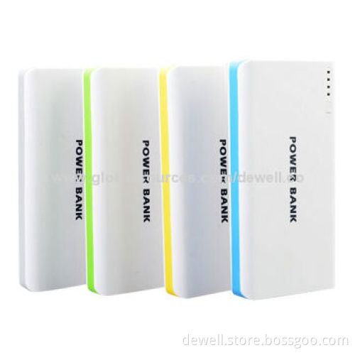 Portable Power Banks for Mobile Phone, Dual USB with LED Light